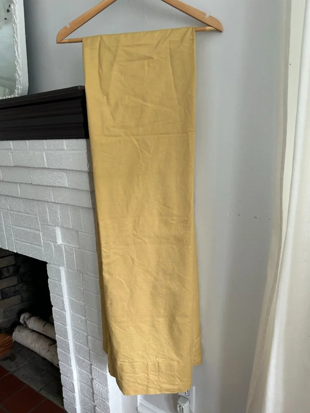 West Elm Yello Gold Curtains (Pair) 48 X 84